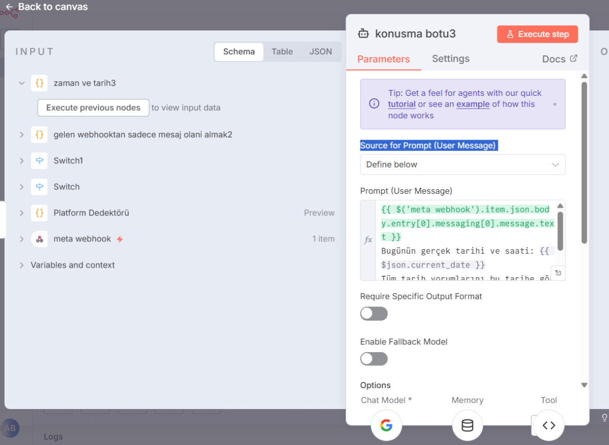 n8n Automation Bot xidmətini