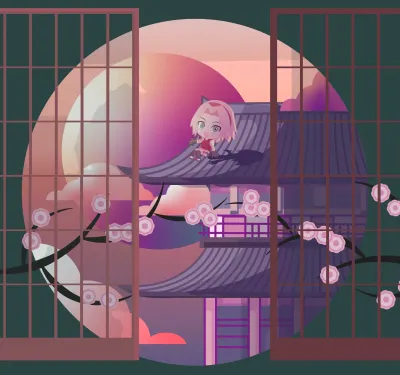 Character illustration, social media posters