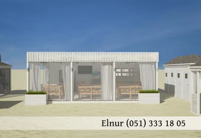 3D vizualizasiyası : Həyət evin, Kottecin xarici görünüşünü